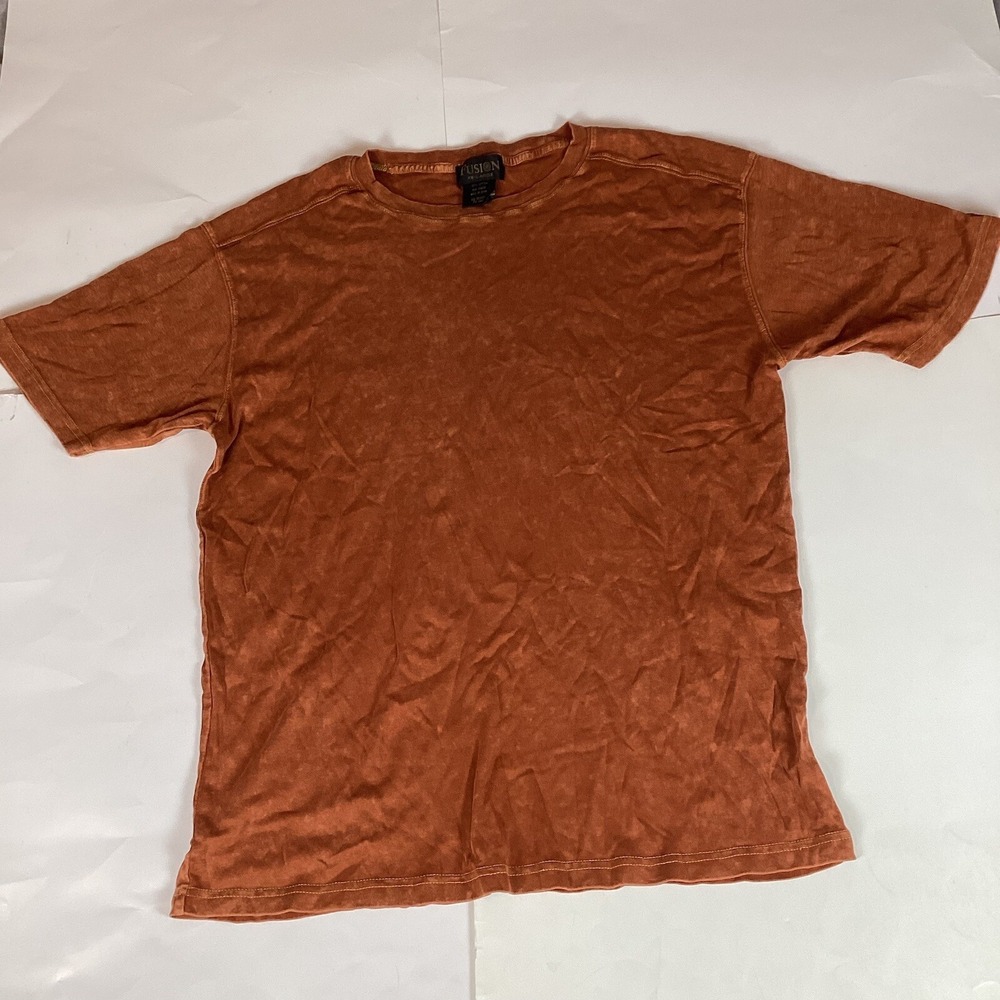Fusion Mens T Shirt Size 2XL Short Sleeve Comfort Stretch Crew Neck Solid
